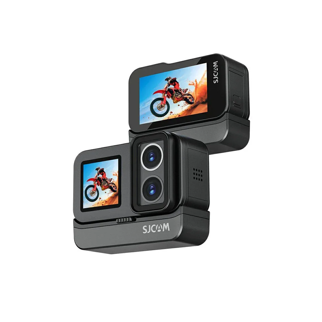SJCAM SJ20 Night Vision Dual Lens Image Stabilization Waterproof Action Camera Motorcycle Helmet Dashcam Outdoor Live Streaming view 3
