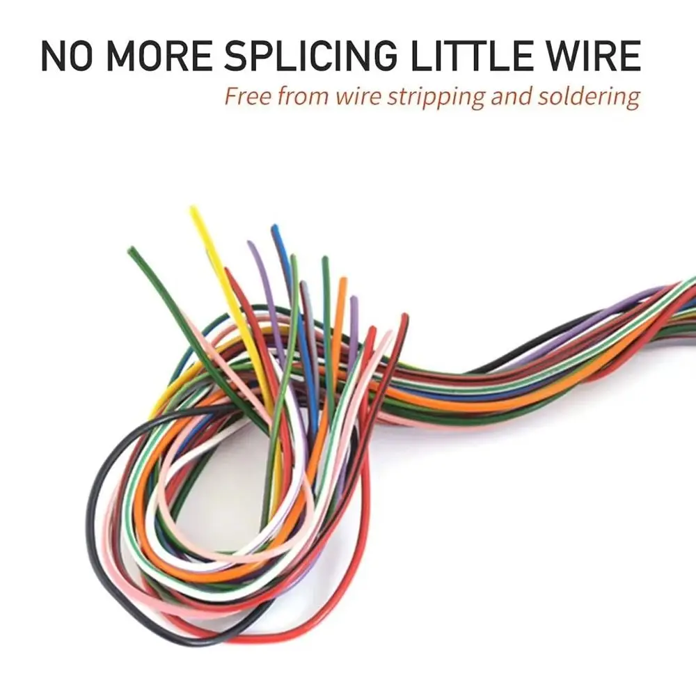 1/5Pcs T Type Pluggable Wire Connector 2 Pin Low Voltage Electrical Cable Crimp Quick Splice No Stripping Terminal Clamp