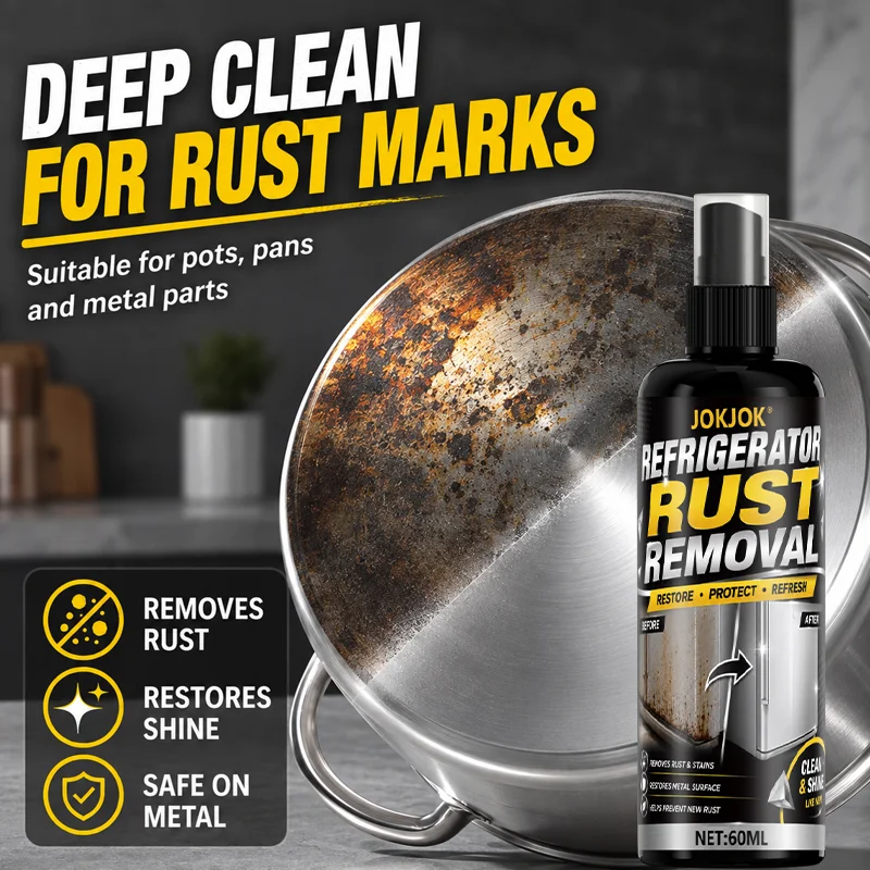 Rust Remover Spray,Dissolves Tire Rust,Protects Wheel Rims&Brake Drums,Ideal for Home Metal Surfaces,Kitchen Appliances,Car Care