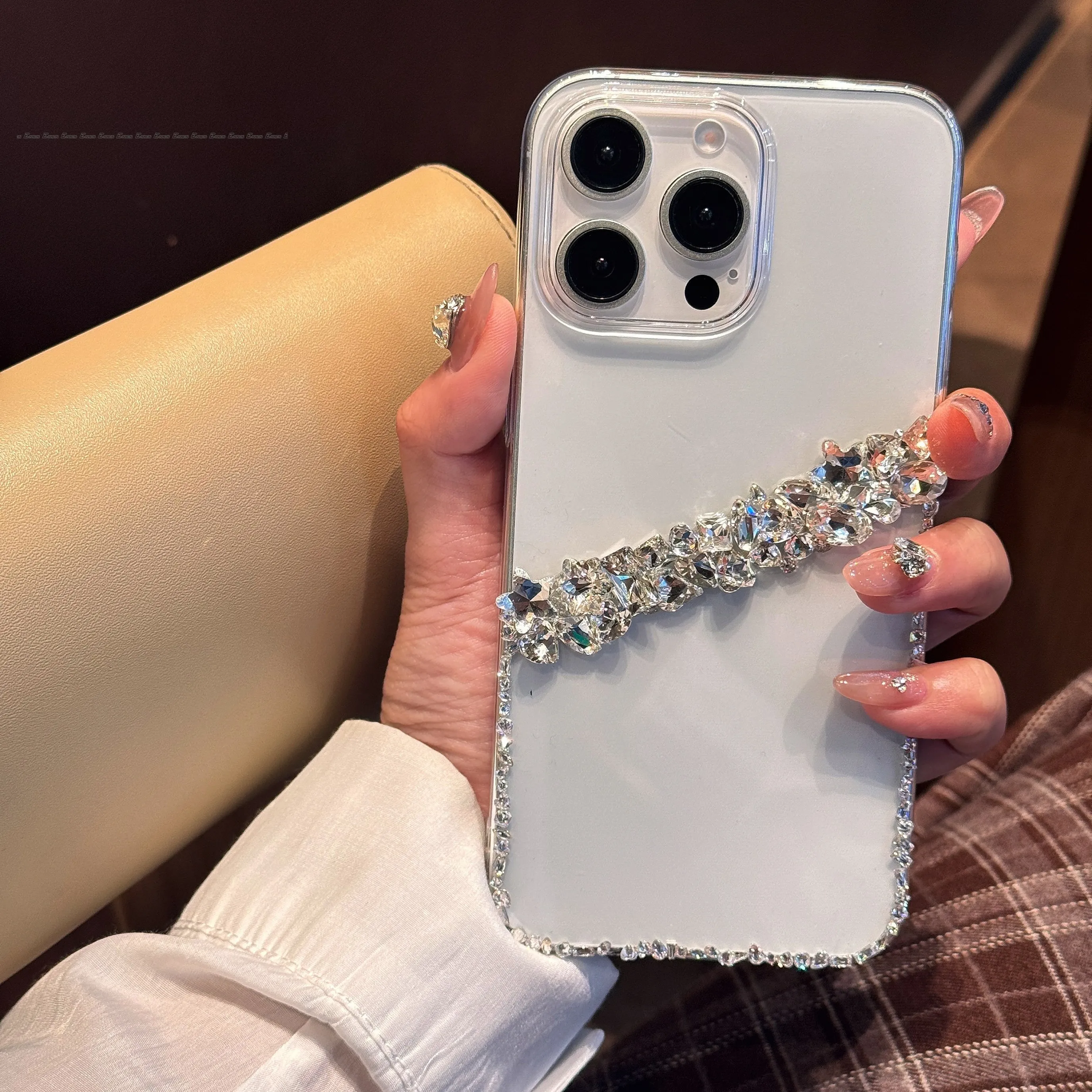 بريق فاخر متألق ل Redmi ملاحظة 7 8 9 9s 10 11 11T 11S 11E Pro Max 4G 5G بلينغ اليدوية الصلب PC الغطاء الخلفي جراب هاتف