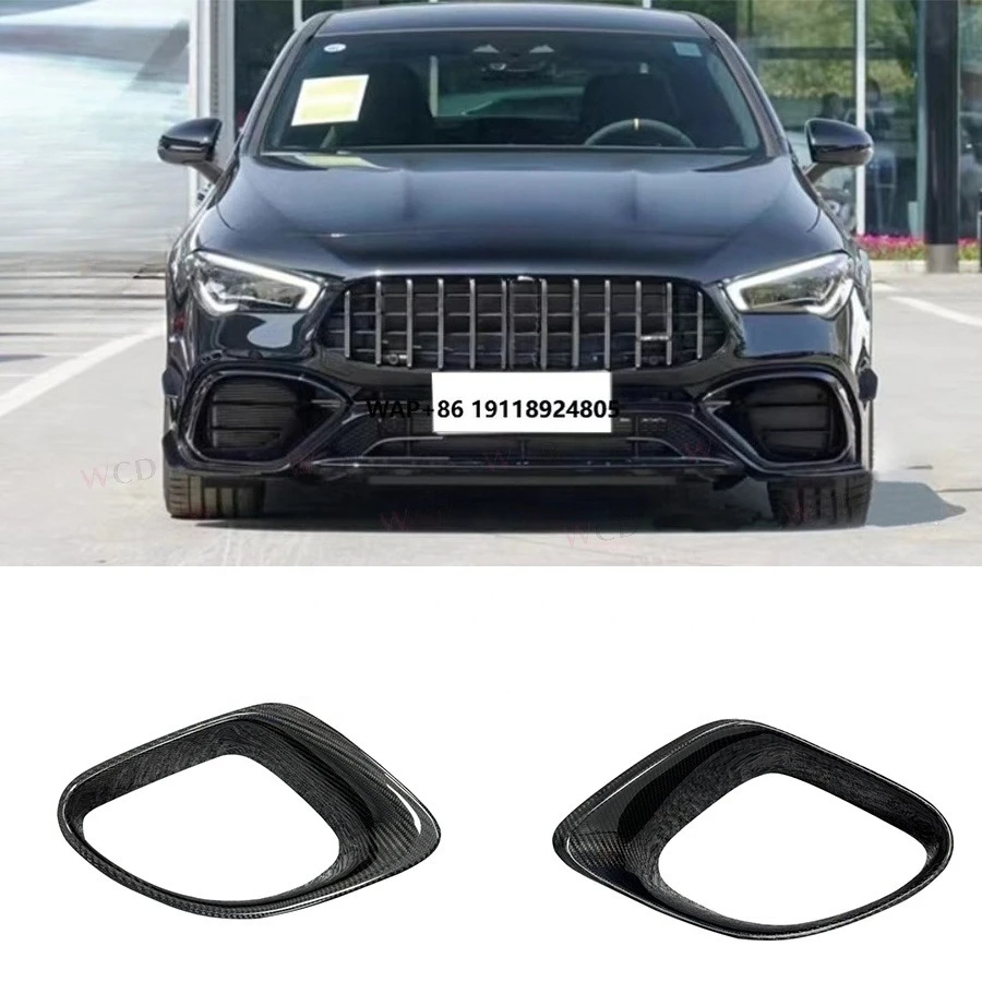 

For W118 C118 CLA45 CLA180 CLA200 CLA250 AMG 2020-2022 Carbon Fiber Front Bumper Air Intakes Vent Cover Car Parts