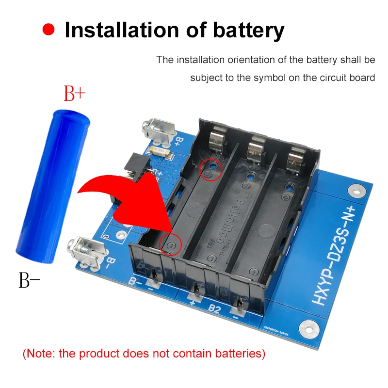 DIY 12V 3S Power Wall Battery Holder 18650 Battery Pack with 3S 30A BMS 3S1P 3S2P Battery box/storage