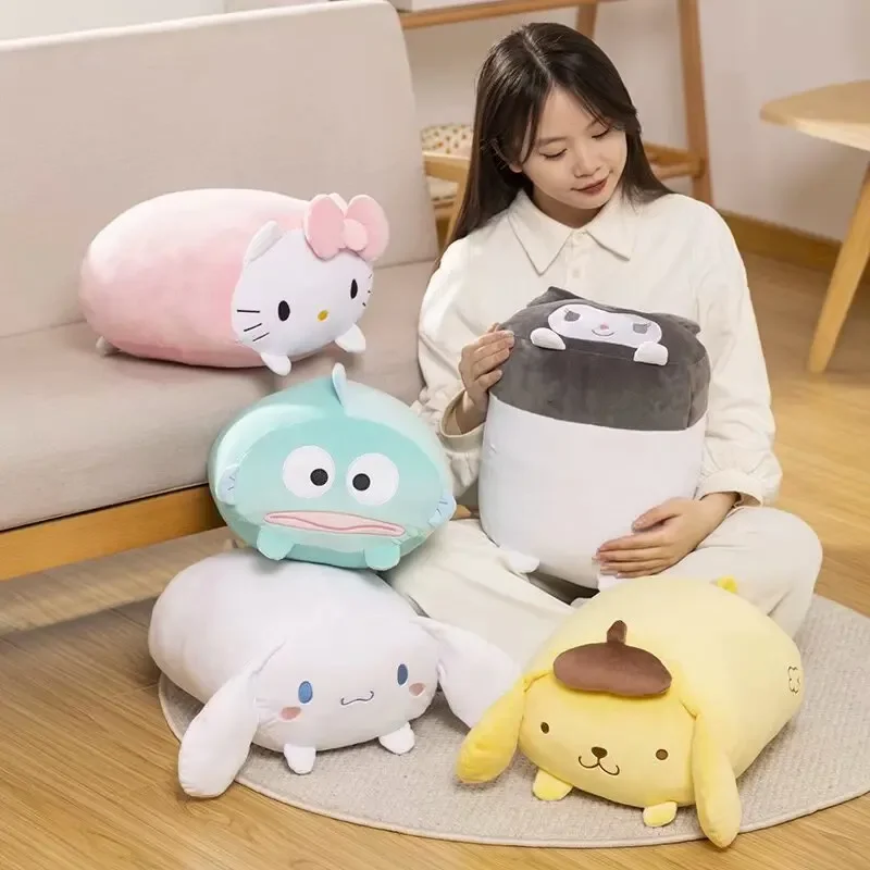 

Sanrio, Hello Kitty плюшевая задняя подушка Kuromi My Melody Hangyodon Cinnamoroll, подушка для дивана, кровати, домашний декор, декоративная подушка, Рождественский подарок