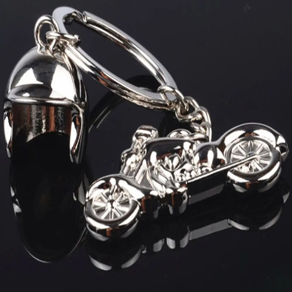 Creative Key Rings Motocross Key Holder Smart Motor Keychain Key Rings Metal Motorcycle Helmet