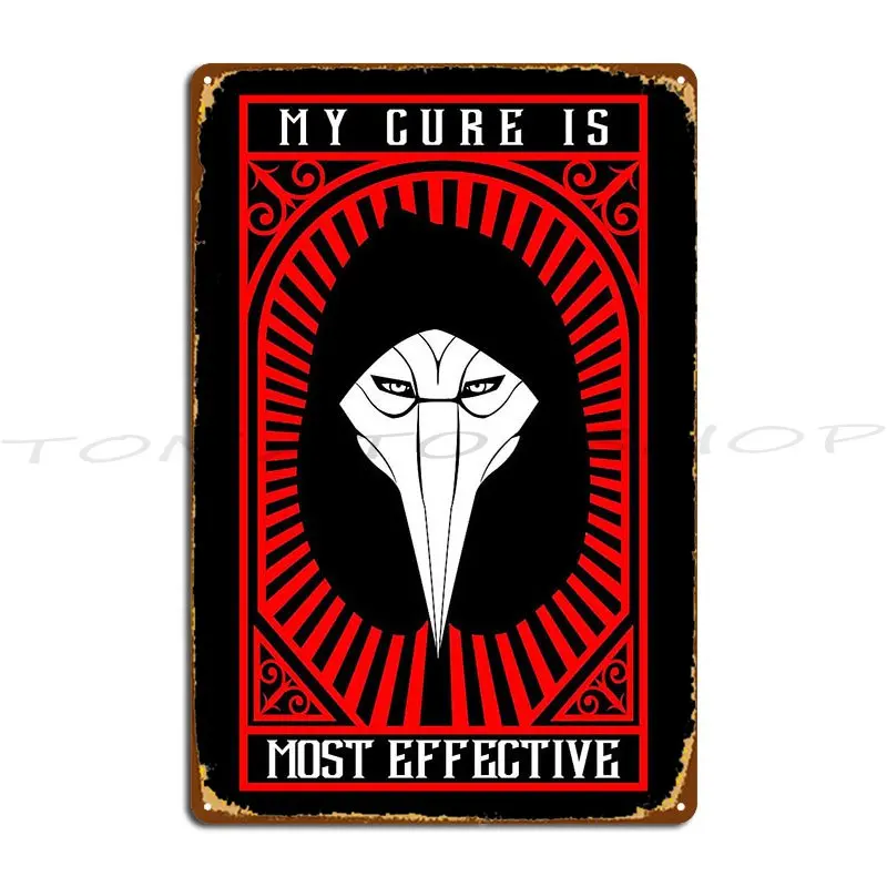 Scp 049 The Cure Metal Plaque Poster Living Room Personalized Wall Decor Garage Decoration Designing  Tin Sign Poster