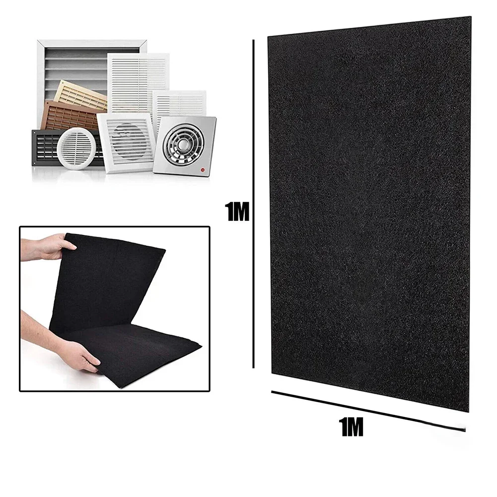 100cm*100cm*3mm Activated Carbon Filter Sponge Carbon Filter Cooker Hood Extractor Cm Cm Mm Cooker Hood Extractor High Density