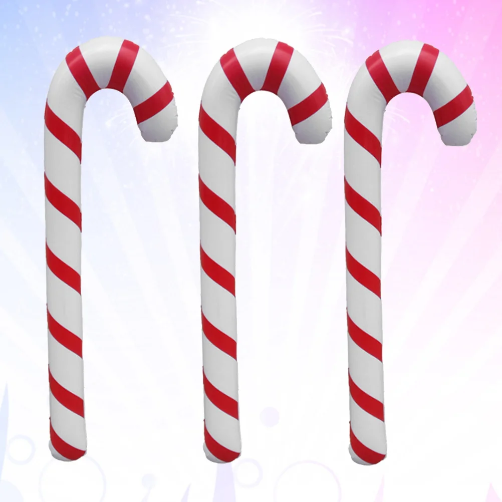 3 Pcs Decor Christmas Hanging Candy Cane Suitcase Holiday Canes Red Walking Sticks Party Favor Child