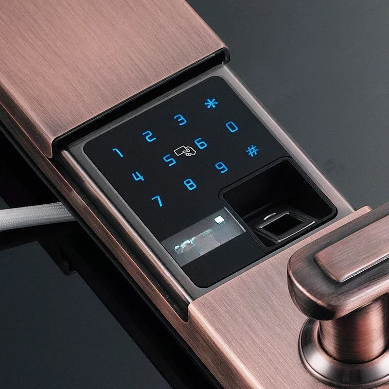 Fingerprint lock full sliding cover, smart fingerprint lock, anti-theft door password fingerprint