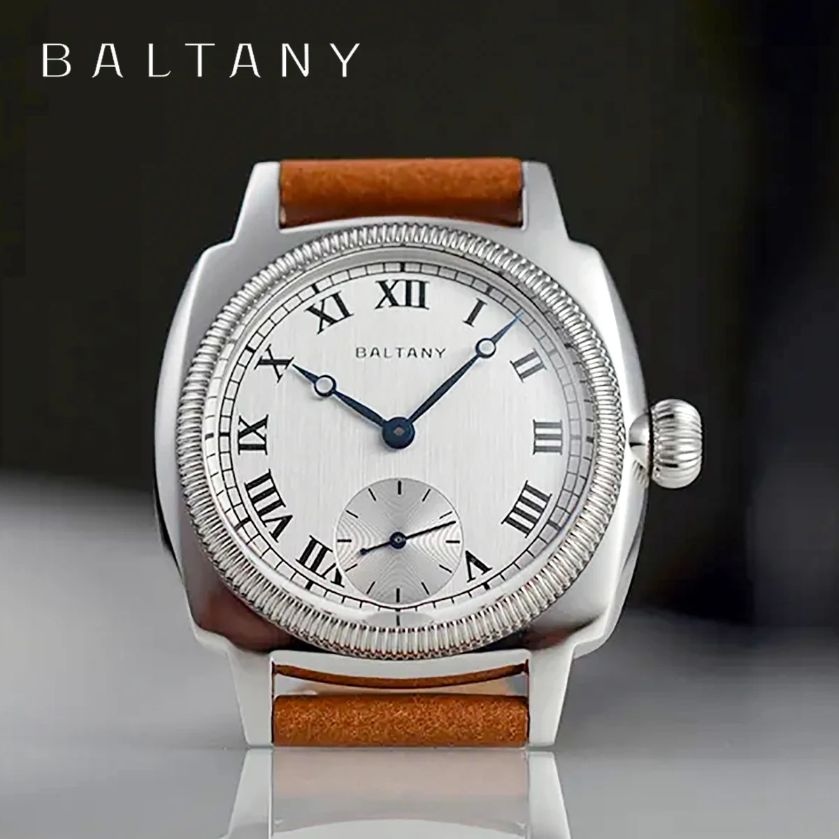

Baltany 1926 VD78 Quartz Oyster Tribute Men's Watch Luxury Sapphire Glass Leather Waterproof Sports 10 Bar Classic reloj hombre