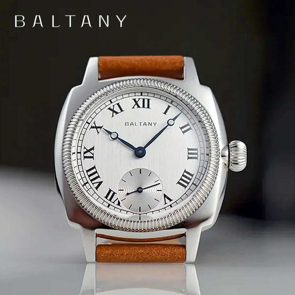 Baltany 1926 VD78 Quartz Oyster Tribute Men\'s Watch Luxury Sapphire Glass Leather Waterproof Sports 10 Bar Classic reloj hombre