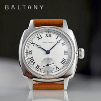 Baltany 1926 VD78 Quartz Oyster Tribute Men's Watch Luxury Sapphire Glass Leather Waterproof Sports 10 Bar Classic reloj hombre