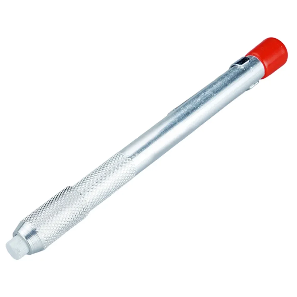 1pc Talc Pen Round/Rectangular Soapstone Marker Holder Marker Stainless Steel Slate Pencil Welding Tool Machinery Manufacturing