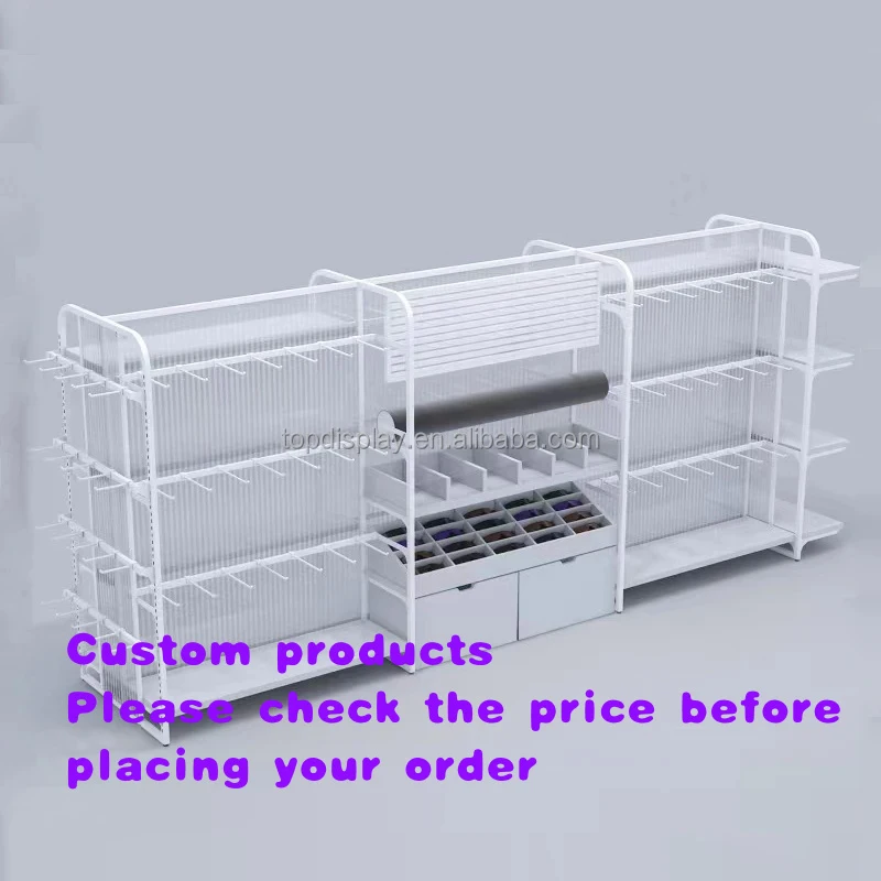

custom.1000 X 500 X 1500 mm Grocery Display Stands Merchandise Display Racks