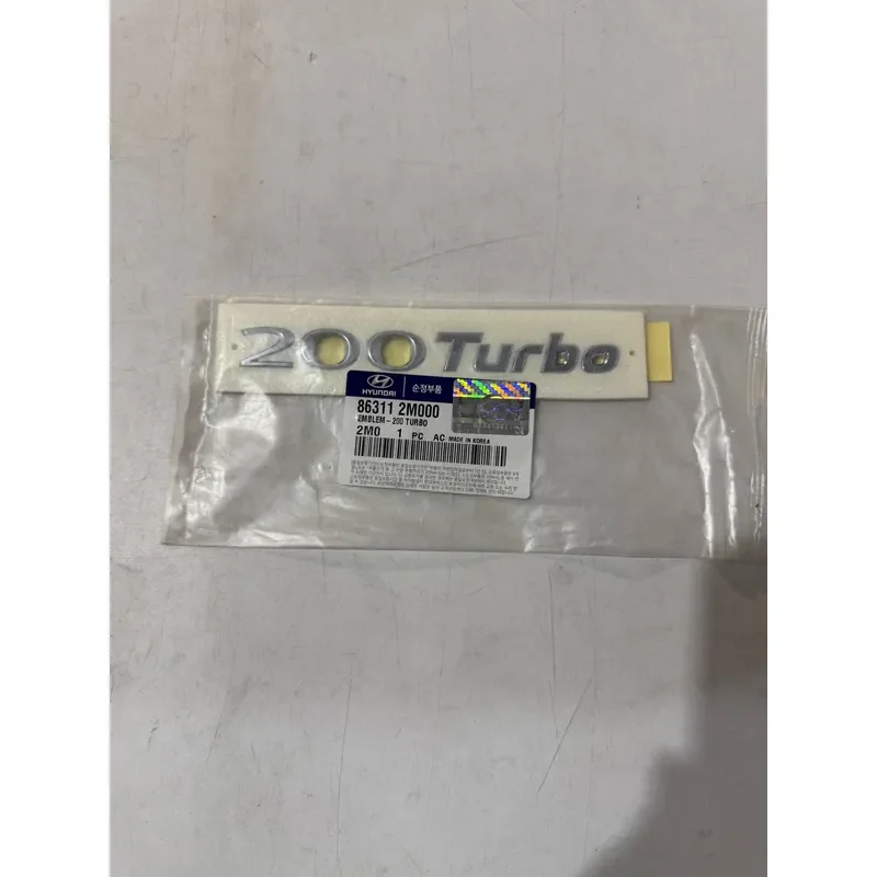 for Hyundai Kia 200 Turbo Car Logo Alphabet Label Korea Imported Brand New Unopened with Original Packaging