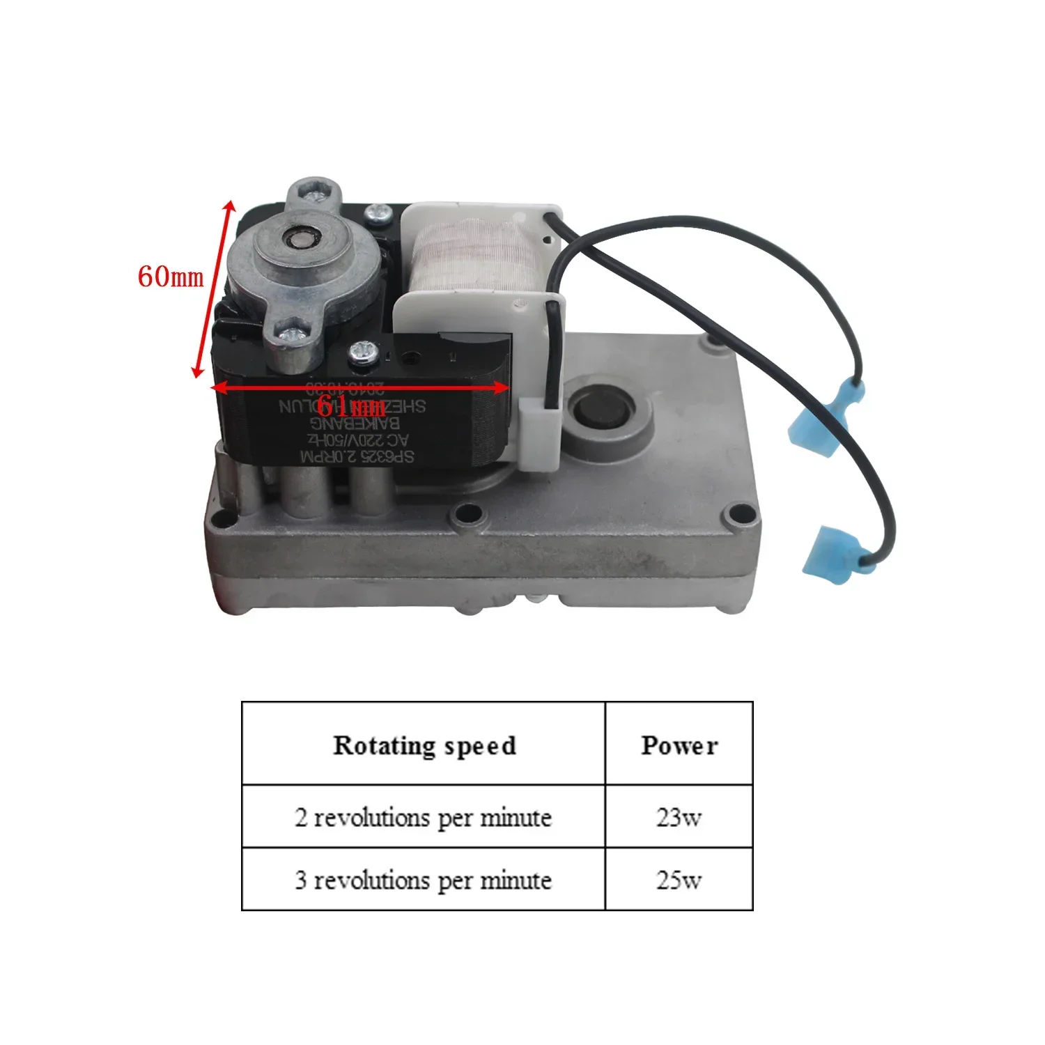 AC220V 50hz シェードポールモーターギアペレットストーブモーターボイラー供給 25 ワット 2rpm/3rpm シャフト直径 8mm120kgf./cm