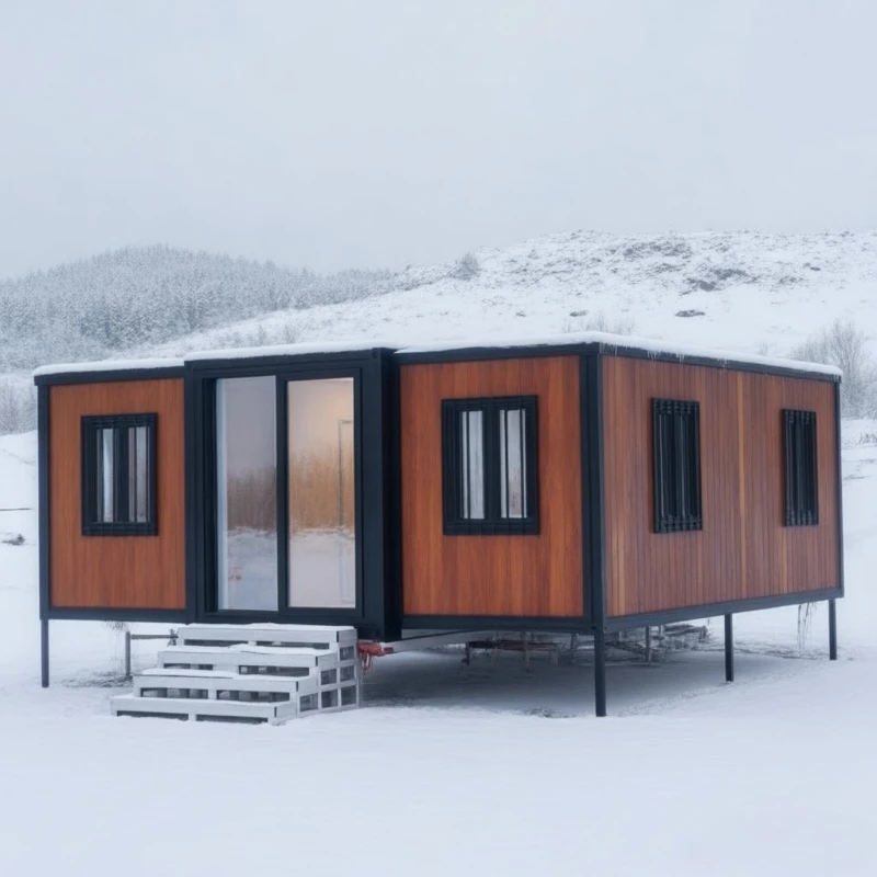 مقطورة متنقلة جاهزة منزل صغير حاوية متنقلة حديثة جاهزة للمنزل 20 قدم 40 قدم حاوية قابلة للتوسيع تخزين سلال منزلية