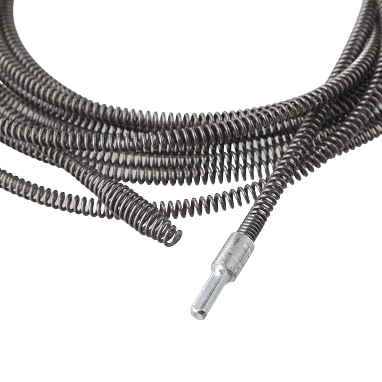 Spring Drain Pipe Cleaner Tool 5 Meters Long with Electric Drill Connector for Domestic Kitchen and Bathroom Use