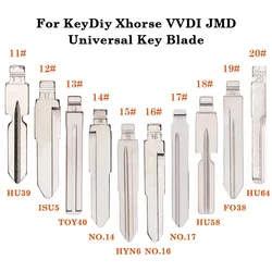 11-20# Universal Uncut Remote Flip Car Key Blank Blade For KeyDiy KD Xhorse VVDI JMD For Mercedes Benz Isuzu Hyundai Toyota Ford