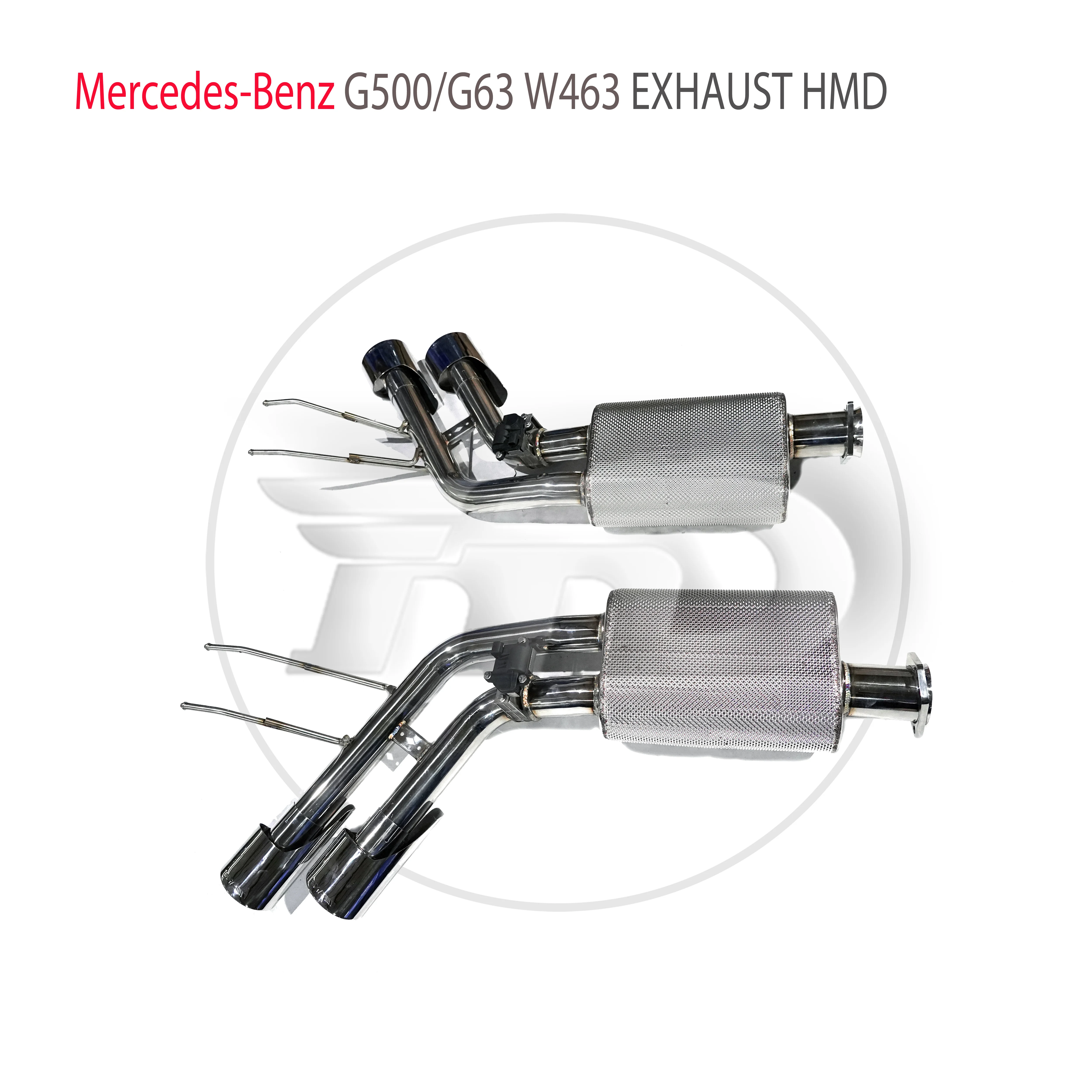 HMD Stainless Steel Exhaust System Four Or Six Out Catback Is Suitable For Benz G500 G63 W463 Modification Electronic Valve