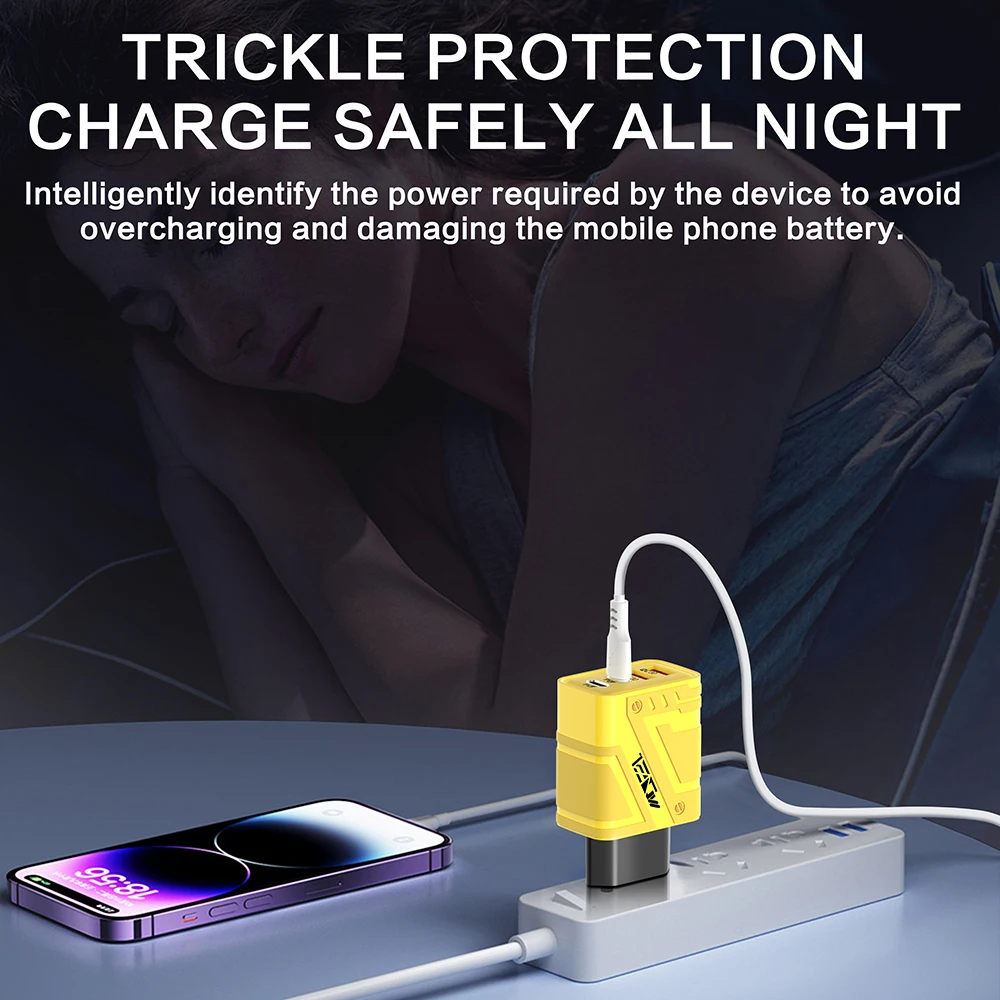 USB Charger Type C Total 120W Fast Charging EU/US Plug Cell Phone Adapter For iPhone 16 Samsung Xiaomi Quick Charge Wall Charger