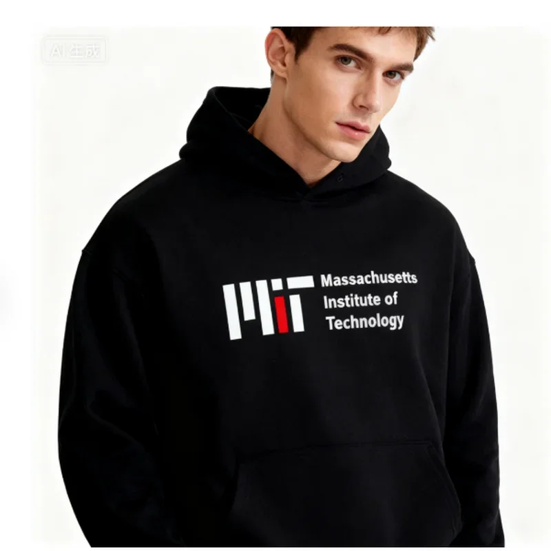 

Качественные модные мужские толстовки с короткими рукавами MIT, одежда для колледжа, школьная форма, толстовки с капюшоном Massachusetts Institute