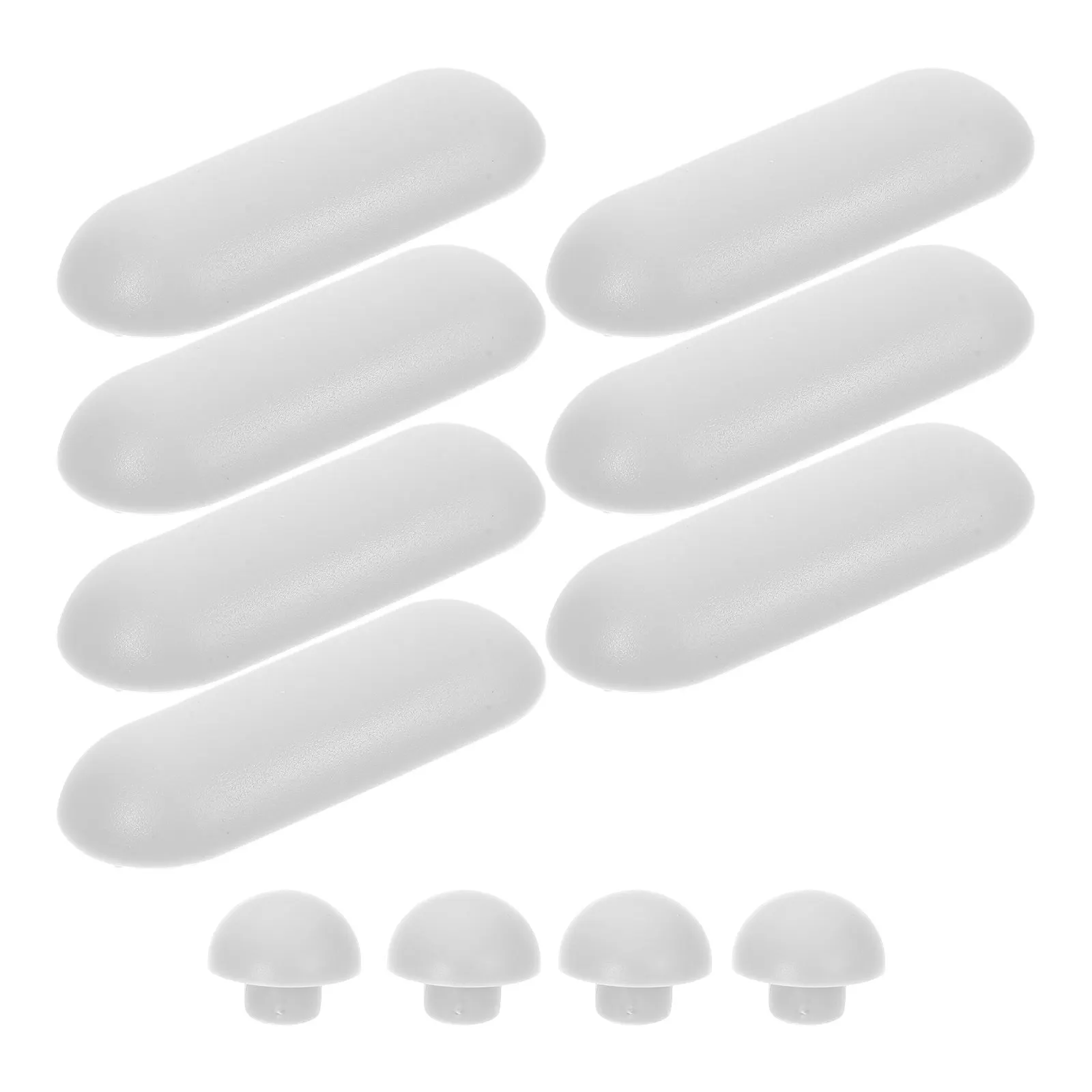 

12Pcs Universal Toilet Seat Bumper Replacement Set Rubber Cushion Stabilizer Stopper for Quiet Operation Antislip Lid Protection