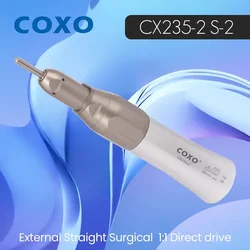 COXO CX235-2 S-2 Dental Low-Speed Contra-Angle Handpiece - Inner Channel for External Straight Surgical Electric Micromotors