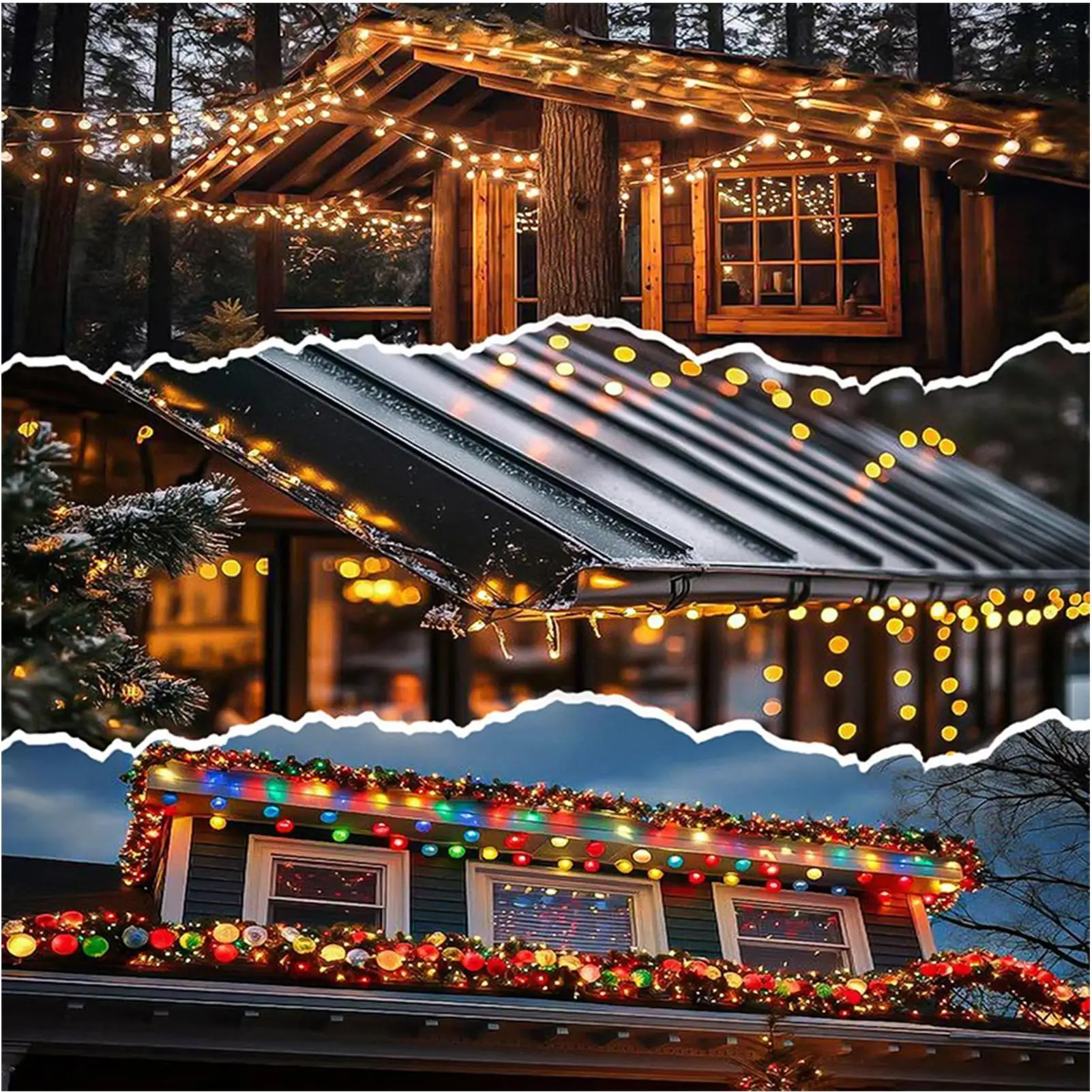 Christmas Light Hangers Clamp Holder Windproof 50Piece Hooks For Christmas Lights For Patio Wall Ceiling Picture Tree Plants