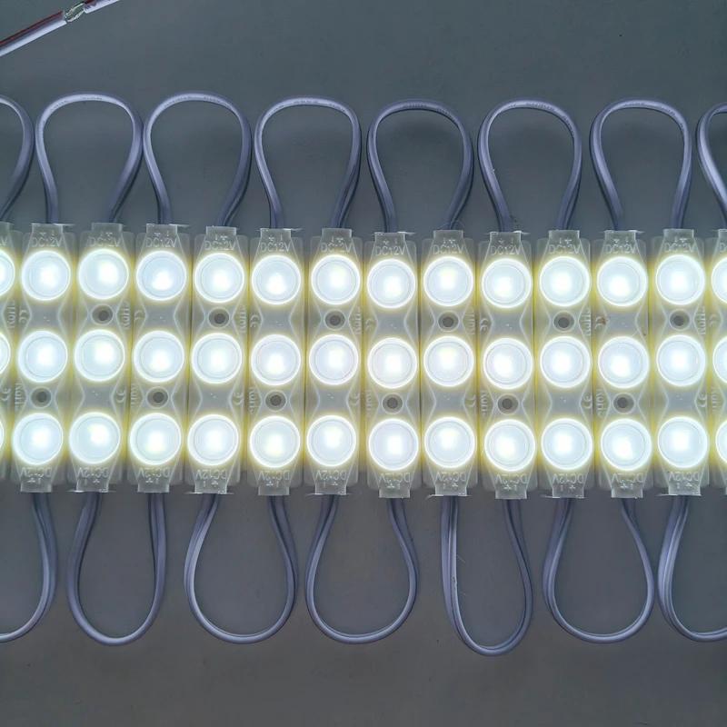 20PCS 12V Waterproof 2835 3LEDs 1.5W Injection molding LED Module high lumen super bright led modules lighting