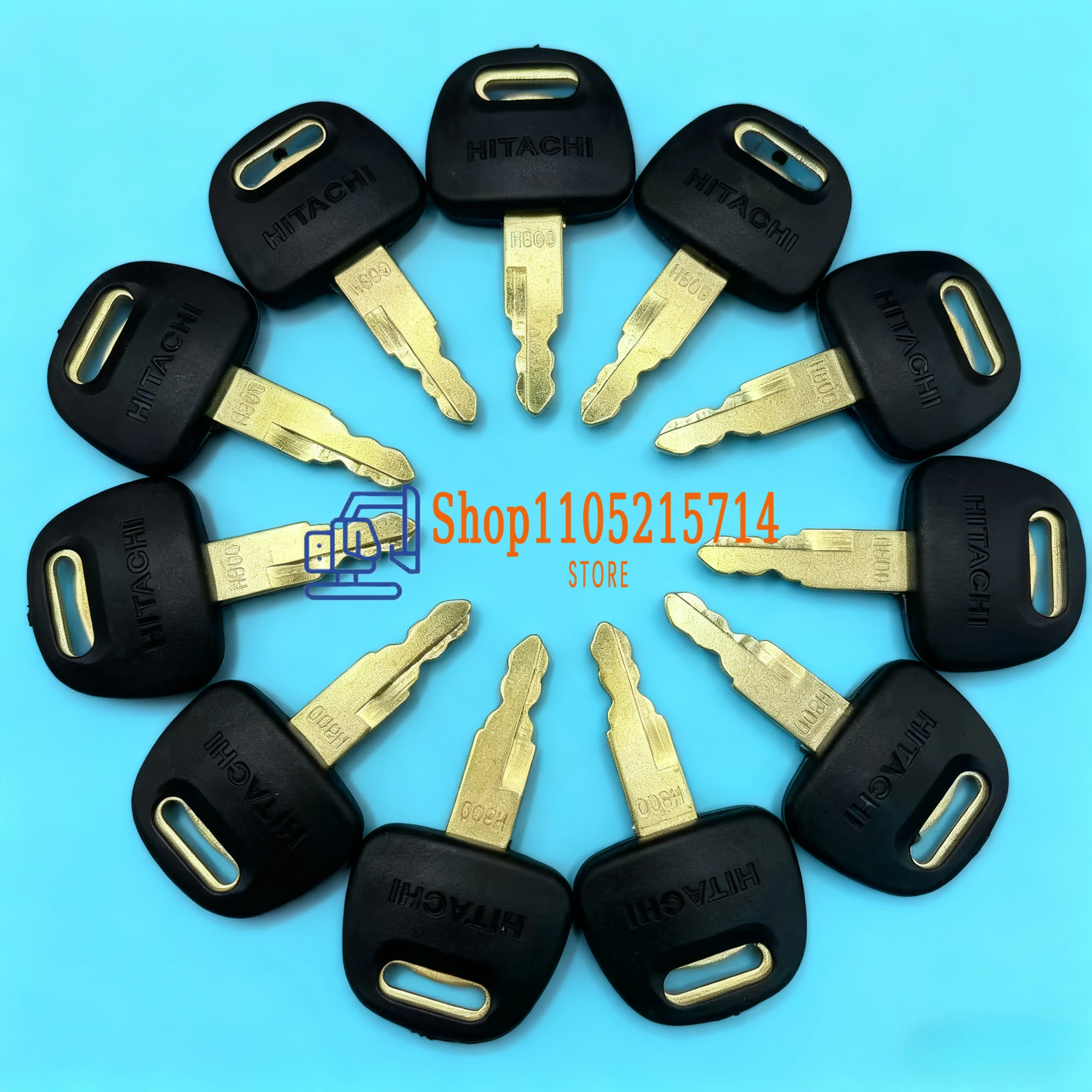 10/5/2 PCS H800 Heavy Equipment Excavator Ignition Key for Hitachi ZAX EX60 EX70 EX120 EX200 ZAXIS Grab BU0028 High Quality