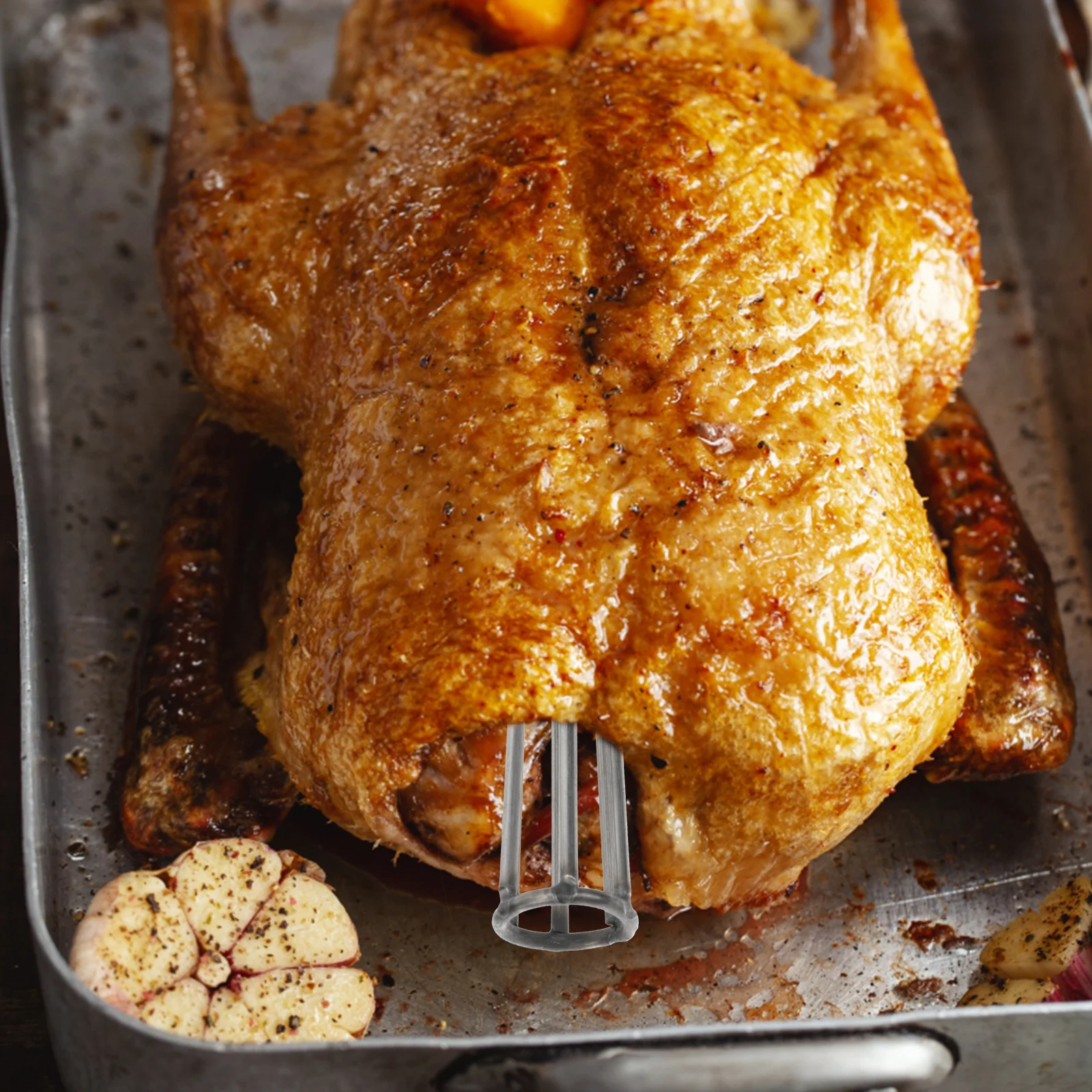 

2pcs Stainless Steel Duck Roaster Rack Grilling Support For Peking Duck Making Tool Outdoor Barbecue Metal Rack Kitchen Grill