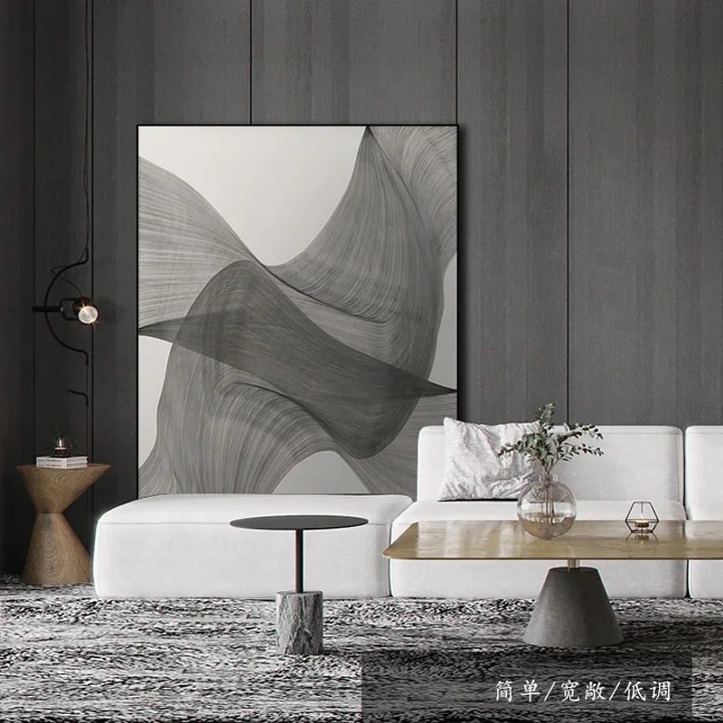 Elegant Black Wall Art Frame for Hotels and Living Rooms Minimalist Floor Hanging Paintings Frame Premium Decor