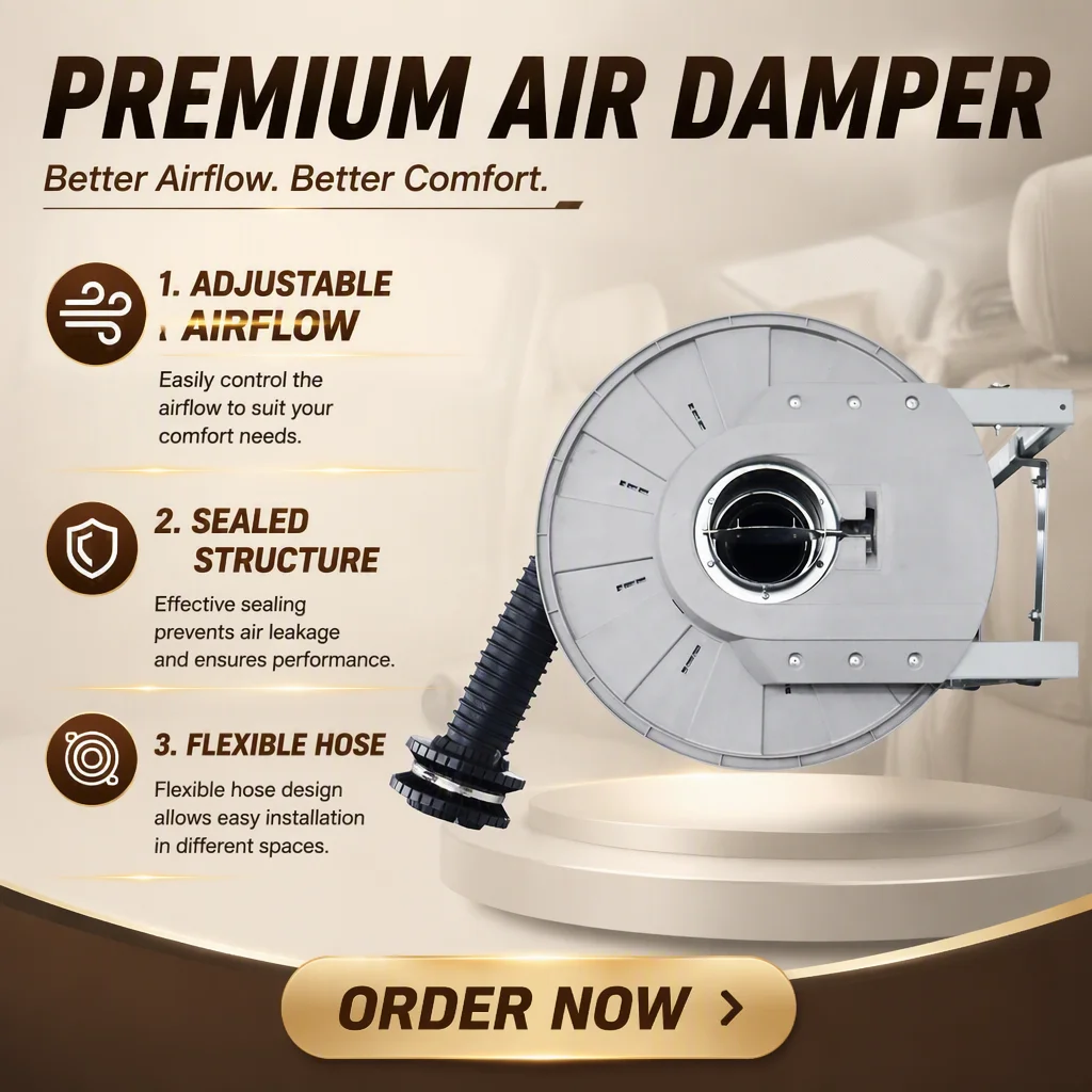 Fengshen CE ISO Semi-Automatic Spring Exhaust Hose Reel Integrated Air Damper Valve Energy Saving Professional Garage Workshop