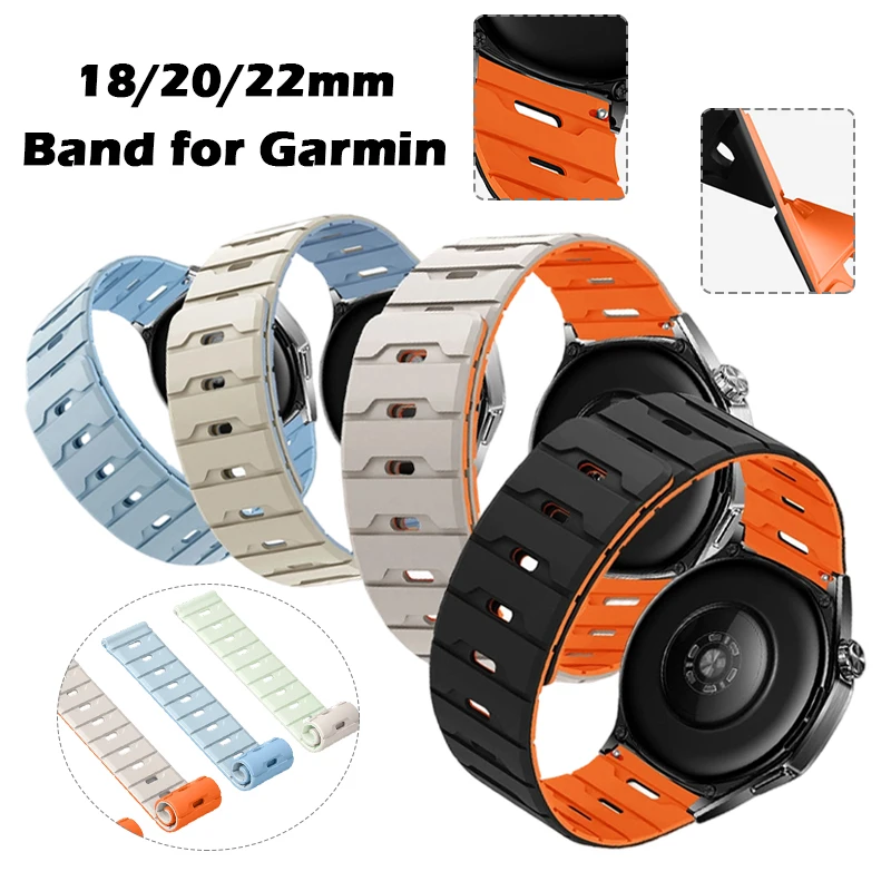 ل Garmin Forerunner 570/265/255/165/168 المغناطيسي سيليكون استبدال حزام سوار ل Venu2s 3s Venu2 Venu3