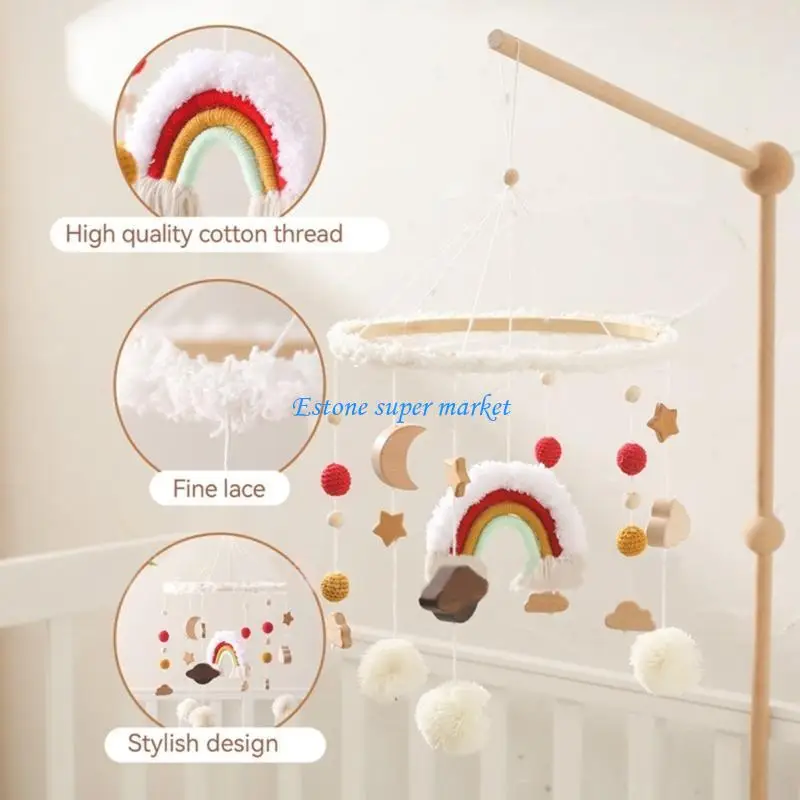 090B لعبة معلقة لديكورات سرير الرضع نشاط لطيف هدية استحمام لحديثي الولادة
