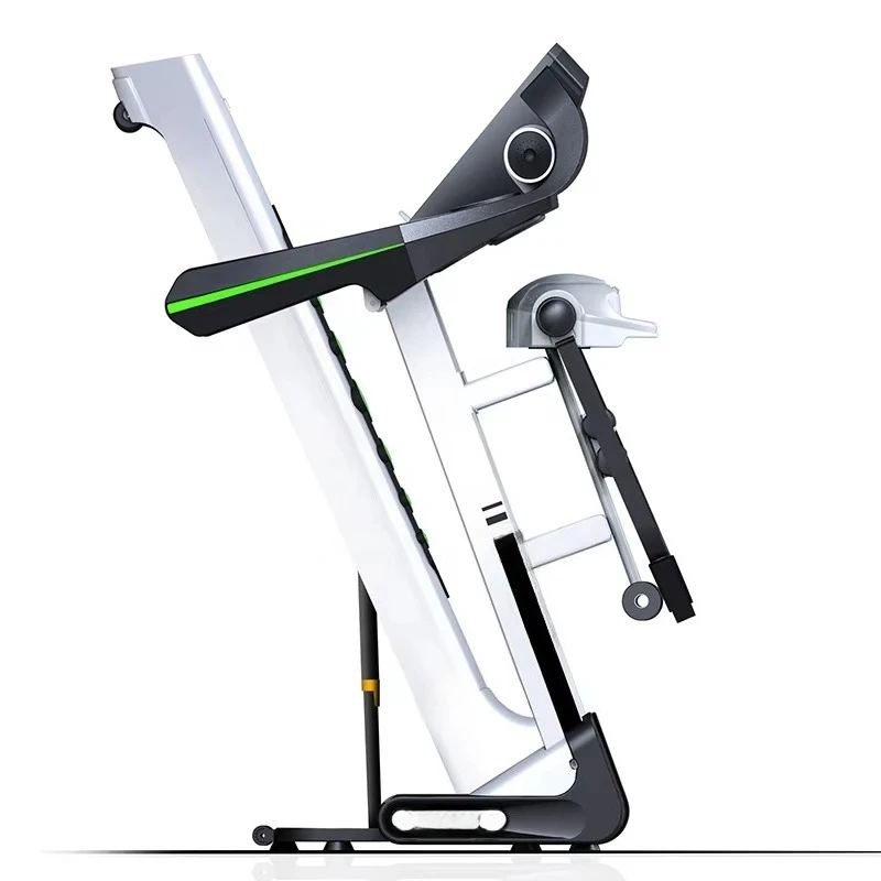 Folding Incline Commercial Treadmill Mini Ac Fitness Desk Black Running Machine Run Sensor Office Walking Foldable Gym Spares