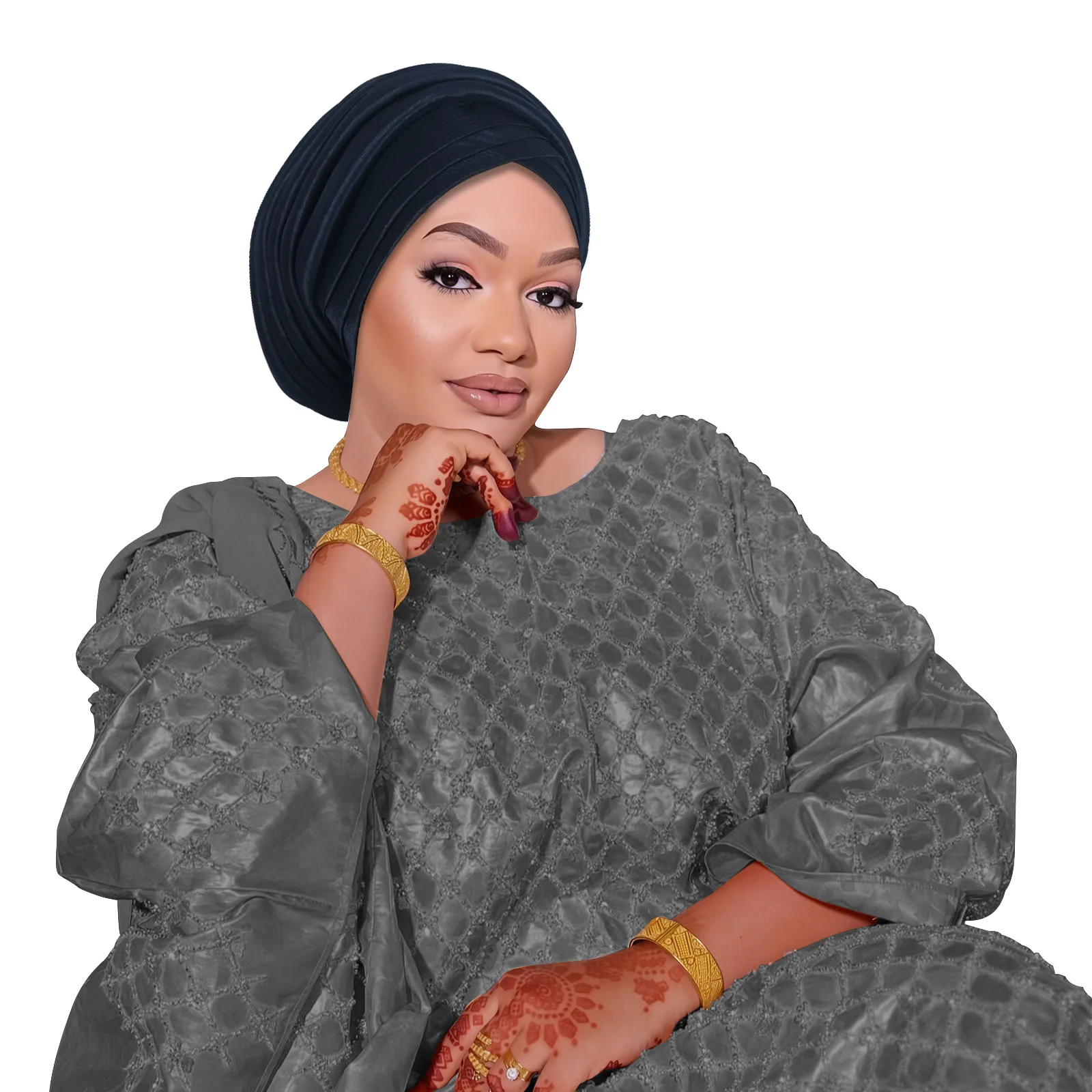 

Нигерия, африканские головные уборы геле, вечерние плиссированные тюрбаны, хиджаб, повязки на голову, женские мусульманские традиционные головные уборы, свадебные повязки на голову геле