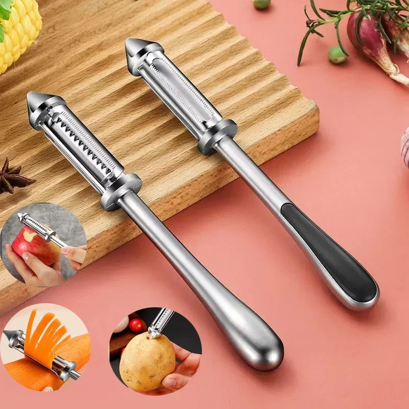 5 in 1 Fruit and Vegetable Peeler Alloy Sharp Peeler Potato Carrot Grater Peeler Kitchen Accessories Kitchen Fruit Gadgets Salad