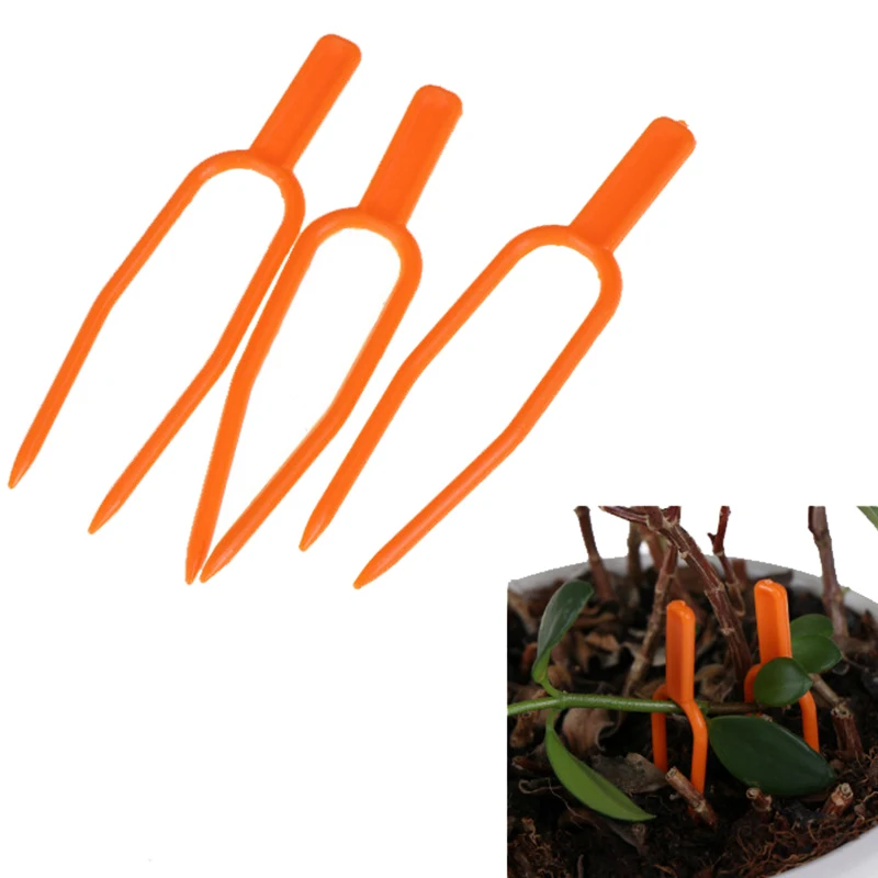 

50pcs Plastic plant clips fixing fastening clamp strawberry farming clip