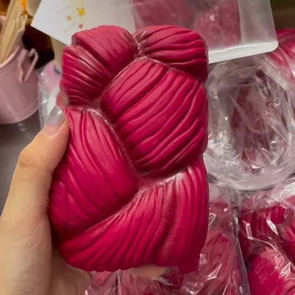 Plum Pull-Apart Bread Squeeze Stress-relief Toys Soft Pinch Slow Rebound Decompression Sensory Toys Stress-Relief Toy For Adults