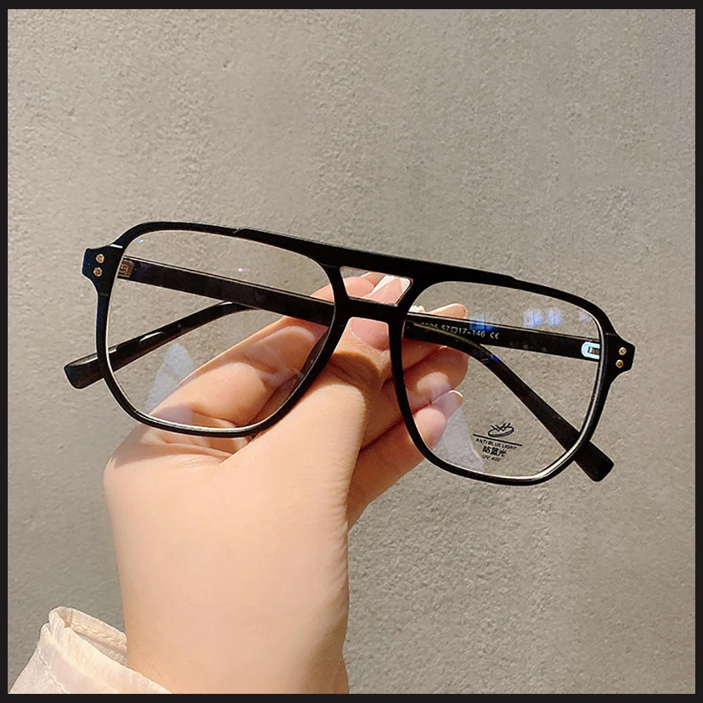 Fashion Anti-blue Light Glasses TR90 Men Women Transparent Computer Glasses Frame Retro Myopia Glasses Square Eyeglasses óculos