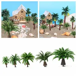 Miniature Ho Train Layout Micro Landscape DIY Micro Landscape Plastic Tree Mini Cocoa Palm Model Coconut Tree Model