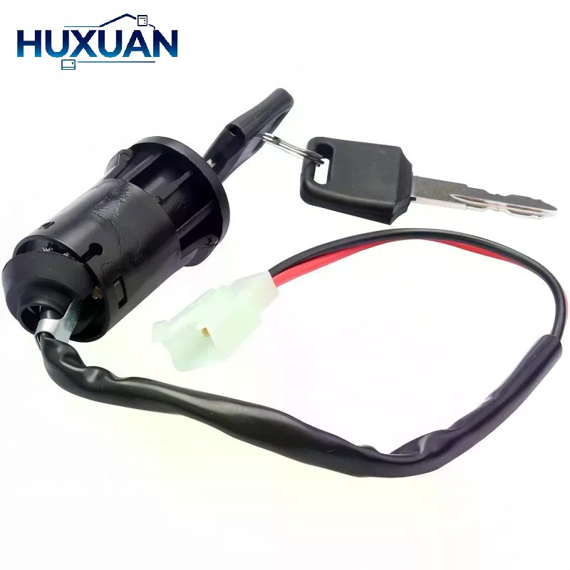 Moped Ignition Key Switch 2 Wire ATV Dirt Bike Accessory Electric Motorcycle Go-Kart On/Off Tool Durable