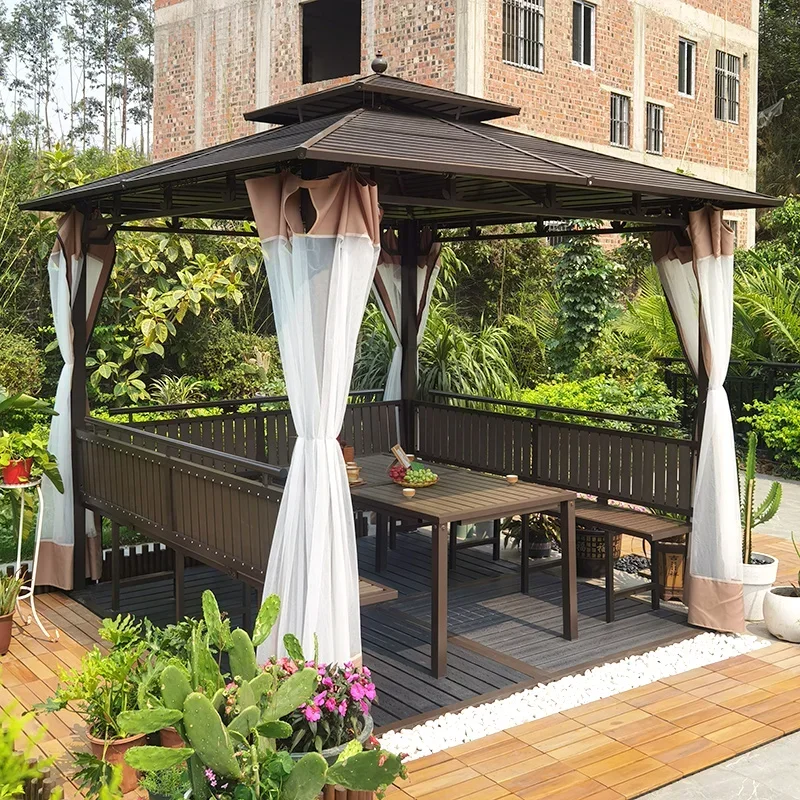 

Wayside pavilion outdoor canopy garden kiosk home pergola courtyard aluminum Aluminum alloy antiseptic rainshed trellis