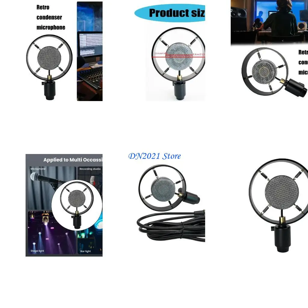 

F3KE Vintage Condenser Microphone для компьютерной записи и видео съемки