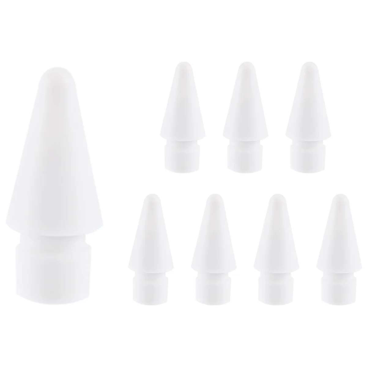 T88C 8 Pack Replacement Tip for Pencil Nibs for Pencil 1St & 2Nd Generation (White)