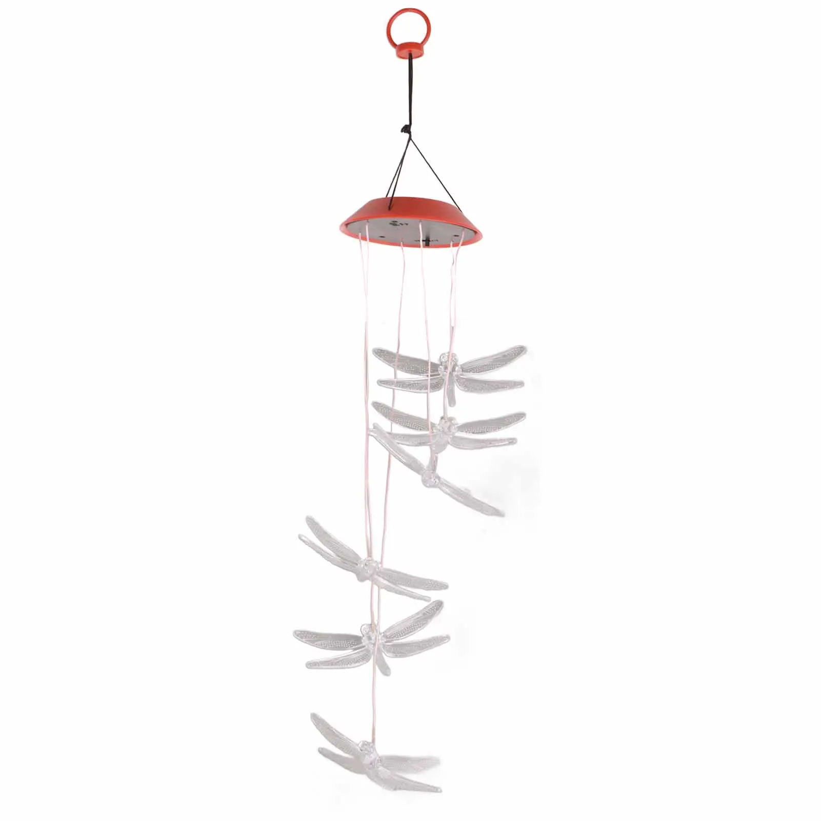 

Solar Dragonfly Wind Chime Outdoor LED Wind Chime Garden Yard Decor Party Decor Gifts for Mom Girlfriend Women