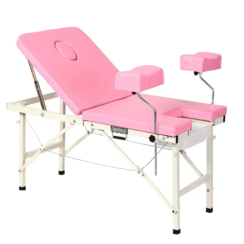 

-Yy Foldable Portable Gynecological Examining Table Private Facial Bed Gynaecological Bed