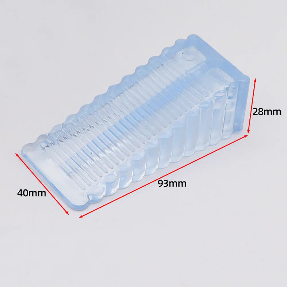 Silikon-Türstopper, wiederverwendbar, stoßdämpfend, Blockkeil, Türstopper, Türgriffstopper, Haustür, Antikollisionsstopper