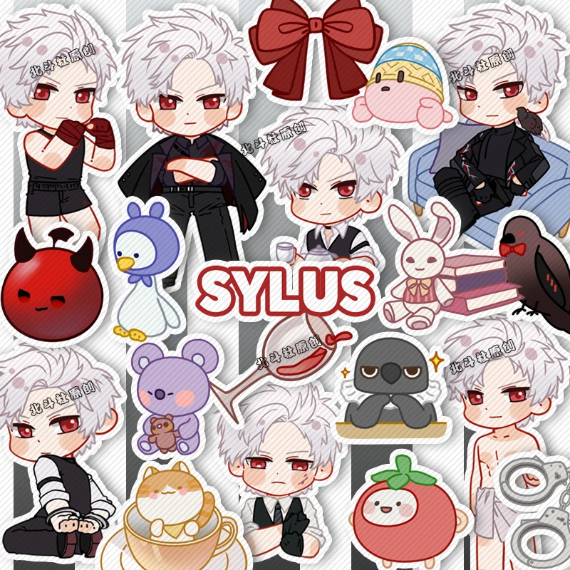 

Anime Love and Deepspace Rafayel Zayne Xavier Sylus Cosplay Tags Exquisite Paster Sticker Ornament Xmas Birthday Halloween Gift